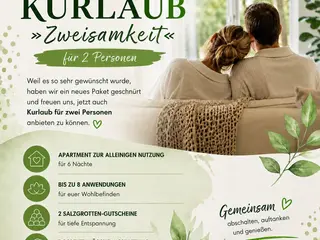 Kurlaub »Zweisamkeit«: Exklusive Auszeit zu zweit im Grünen