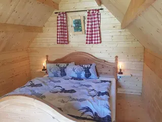 Hütte Doppelbett zur Einzelnutzung