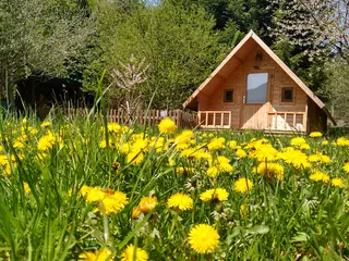 Hütte Doppelbett zur Einzelnutzung